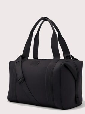 Dagne Dover Black Neoprene Duffel (Large)